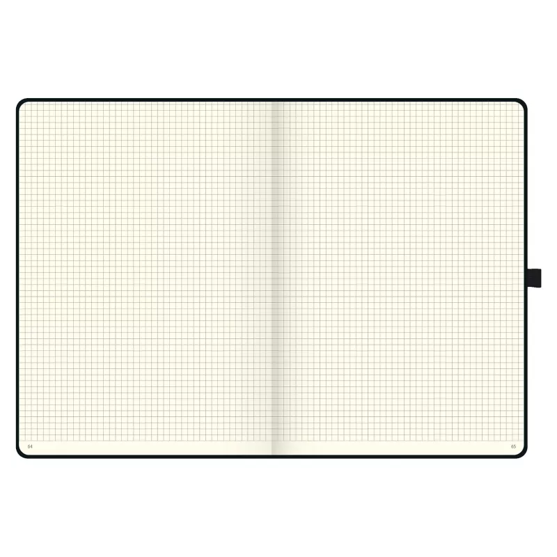 BRUNNEN KOMPAGNON cuaderno A4 cuadriculado negro 96 hojas