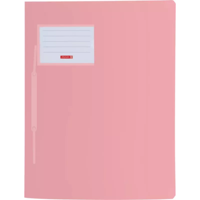 BRUNNEN FACT! carpeta de cuadernos polipropileno rosa pastel translúcido DIN A4