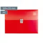 BRUNNEN FACT!pp Carpeta organizadora 10 compartimentos rojo A4 polipropileno