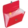 BRUNNEN FACT!pp Carpeta organizadora 10 compartimentos rojo A4 polipropileno