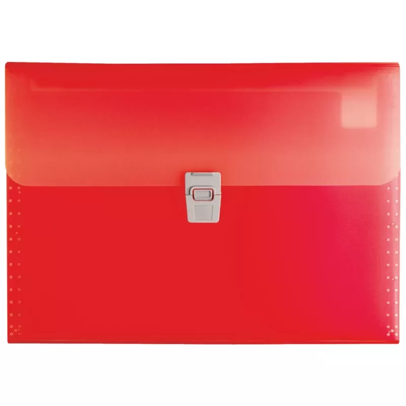 BRUNNEN FACT!pp Carpeta organizadora 10 compartimentos rojo A4 polipropileno