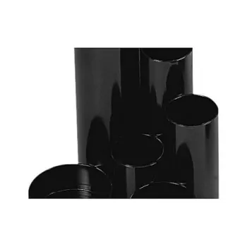 WEDO Organizador de escritorio de plástico ABS negro 7 compartimentos 120x135x148 mm 133 g