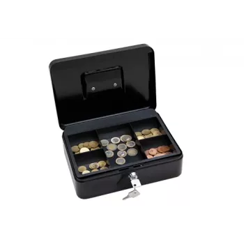WEDO Caja de dinero tamaño 3 - Acero - Negro con recubrimiento en polvo