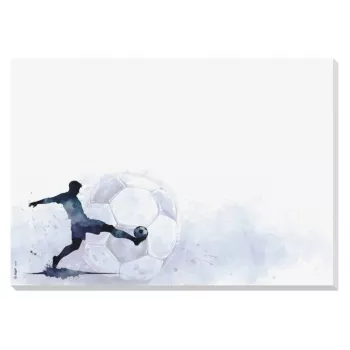SIGEL Goal Zone Salvamanteles de escritorio Azul claro Papel 30 hojas