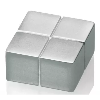 SIGEL C10 Imán de neodimio extrafuerte redondo Plateado 20mm x 10mm (pack de 4)