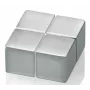 SIGEL C10 Imán de neodimio extrafuerte redondo Plateado 20mm x 10mm (pack de 4)