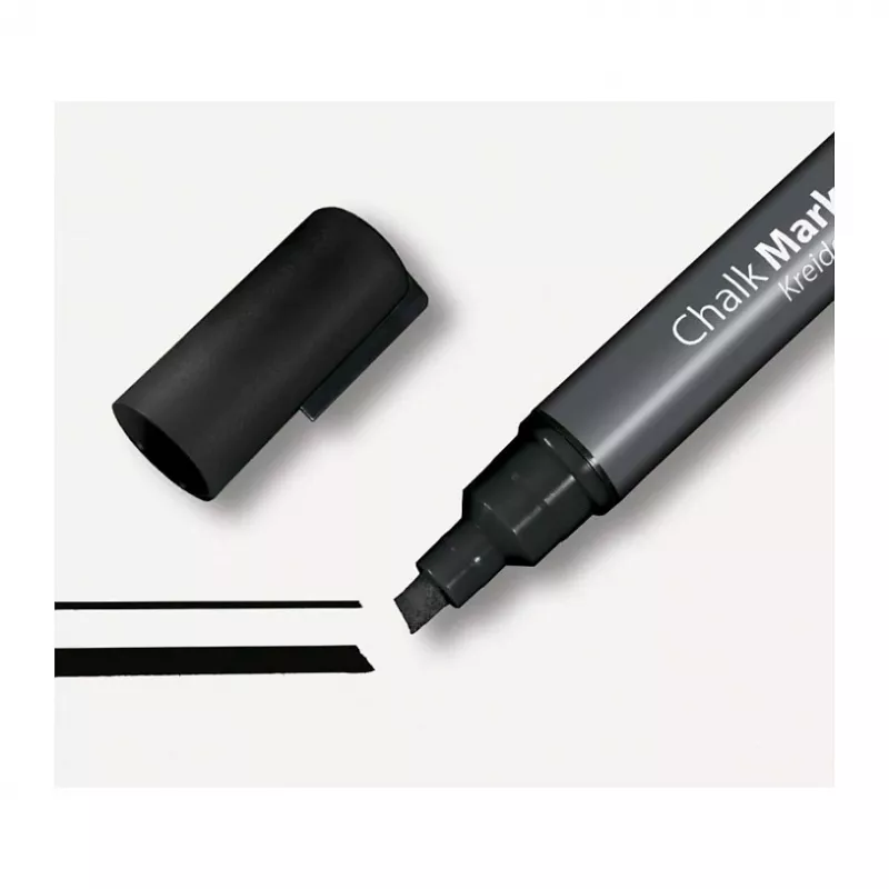 SIGEL Kreidemarker 50 Rotulador de tiza punta biselada 1-5 mm Negro 1 unidad