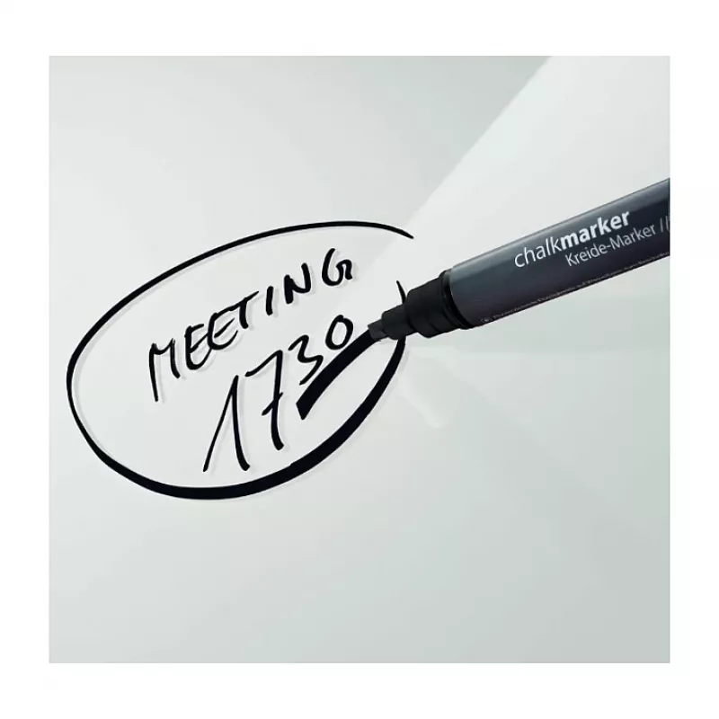 SIGEL Kreidemarker 50 Rotulador de tiza punta biselada 1-5 mm Negro 1 unidad