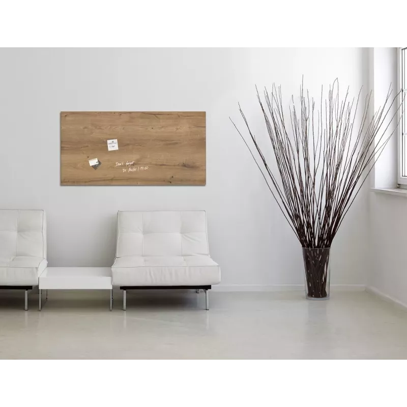 SIGEL GL258 Pizarra magnética de cristal 910 x 460 mm Blanco