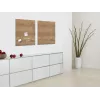 SIGEL GL254 Artverum Pizarra magnética de cristal 480 x 480 mm Blanco