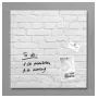 SIGEL GL164 Pizarra magnética de cristal 480 x 480 mm Blanco