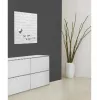 SIGEL GL164 Pizarra magnética de cristal 480 x 480 mm Blanco
