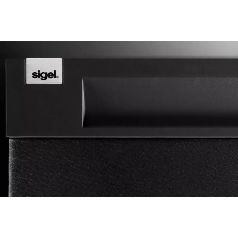 SIGEL CINTANO Salvamanteles de escritorio S - negro - piel sintética - 600 x 490 mm - 1 ud.