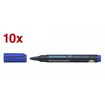 Schneider Maxx 130 rotulador permanente azul 1,0 - 3,0 mm (pack de 10)
