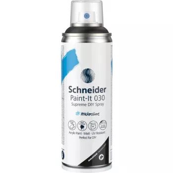 Schneider Paint-It 030 Supreme DIY pintura en espray acrílica negra 200 ml