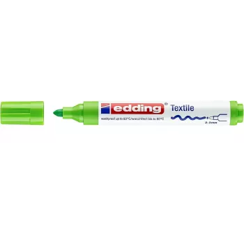 EDDING 4500 Rotulador textil verde claro punta redonda 2-3 mm 1 ud.