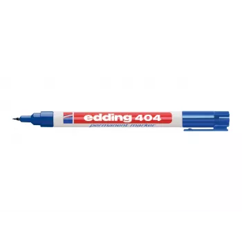EDDING 404 Rotulador permanente para vidrio, metal, plástico - negro - 1 mm punta redonda