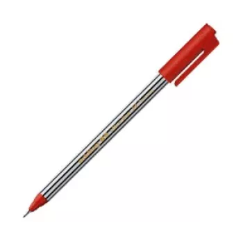 EDDING 89 Rotulador fineliner rojo 0,5 mm punta redonda tinta base agua carcasa de plástico