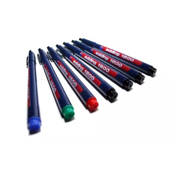 EDDING 1800 Profipen Rotulador fineliner - negro - 0,35 mm - estructura metálica