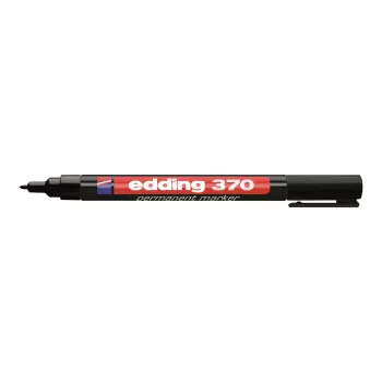 EDDING Rotulador permanente 370 4-370001 1 mm punta redonda recargable negro