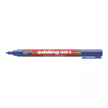 EDDING 361 Rotulador de pizarra azul - borrado en seco, punta biselada 1-5 mm, bajo olor, recargable