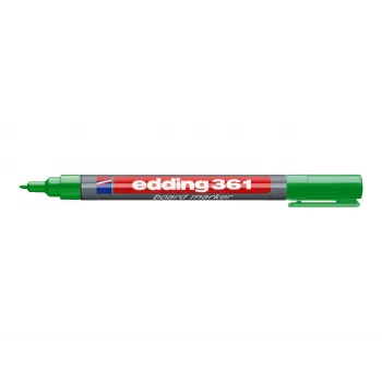 EDDING 361 Rotulador de pizarra verde - punta redonda - borrado en seco - recargable