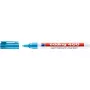 EDDING 400 Rotulador permanente - azul claro - punta redonda - 1 mm - plástico - cartón, vidrio, cuero, metal, plástico, madera