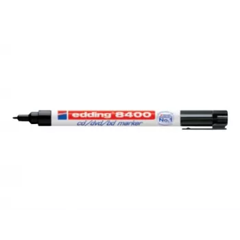 EDDING 8400 Rotulador permanente para CD/DVD/BD - negro - 0,5-1 mm punta redonda