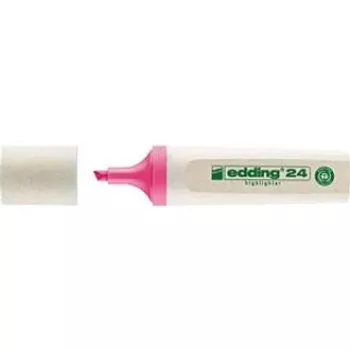 EDDING EcoLine 24 Rotulador fluorescente - rosa - 10 uds. - punta biselada 2-5 mm - tinta base agua - 90 % plástico reciclado