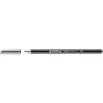 EDDING 1200 Rotulador de color plateado punta redonda fina 1 mm