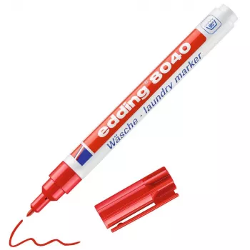 EDDING 8040 Rotulador para ropa 1,0 mm Rojo Punta redonda