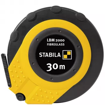 STABILA LBM 2000 cinta métrica de fibra de vidrio con carcasa cerrada 30 m