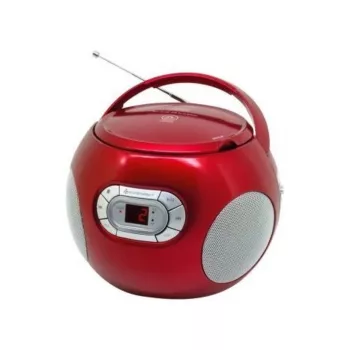 SOUNDMASTER SCD5100WE Boombox CD blanca con radio FM, reproductor de casete, USB y AUX