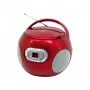 SOUNDMASTER SCD5100WE Boombox CD blanca con radio FM, reproductor de casete, USB y AUX