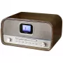 Soundmaster DAB970BR1 Radio de sobremesa DAB+, FM, AUX, Bluetooth, CD, USB, función de carga de batería, marrón