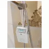 Soundmaster DAB60WE Radio de enchufe DAB+, FM, Bluetooth, USB con función manos libres, resistente a salpicaduras, blanco