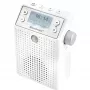Soundmaster DAB60WE Radio de enchufe DAB+, FM, Bluetooth, USB con función manos libres, resistente a salpicaduras, blanco