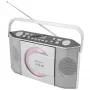 Soundmaster RCD1755SI Radio CD portátil con sintonizador FM, plata