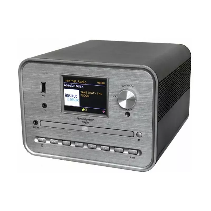Soundmaster ICD1050SW Radio por internet con WiFi, DAB+, FM, CD, MP3, USB, Bluetooth, APP - estéreo, negro