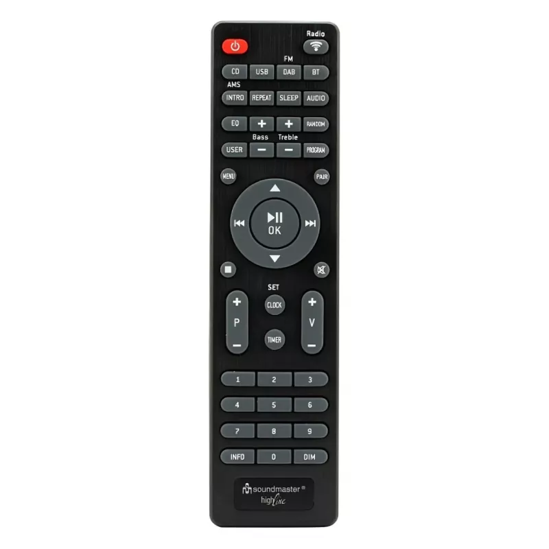 Soundmaster ICD1050SW Radio por internet con WiFi, DAB+, FM, CD, MP3, USB, Bluetooth, APP - estéreo, negro