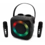 Soundmaster BT2024SW altavoz Bluetooth, luz disco, 2 micrófonos, negro