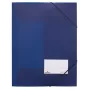 Durable carpeta con gomas en las esquinas (Eckspanner) DIN A4, azul oscuro