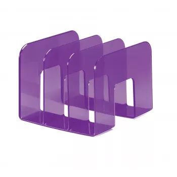 Durable TREND Caja de documentos A4 - violeta transparente - 165 mm de lomo - capacidad para 1500 hojas