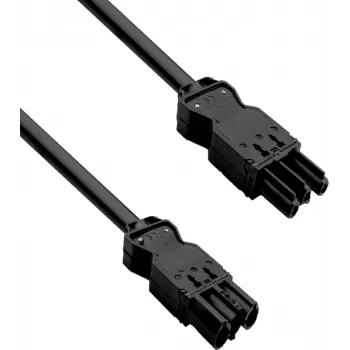 HELOS Cable de prolongación para dispositivos GST18 compatible conector macho a conector hembra negro 1,5 m
