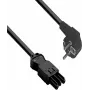 HELOS GST18 Cable de conexión compatible CEE 7/7 conector acodado 90° a conector hembra negro 1,5 m