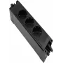 Regleta de enchufes HELOS GST18 compatible 3 tomas CEE7/3 negra
