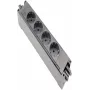 Regleta de enchufes HELOS GST18 compatible 4 tomas CEE7/3 negra