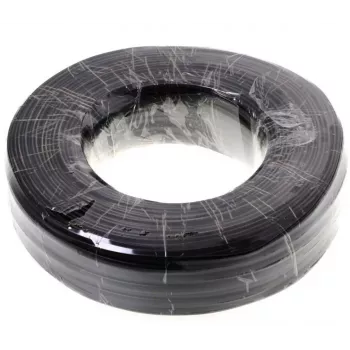 Helos cable telefónico - 100 m - plano - negro