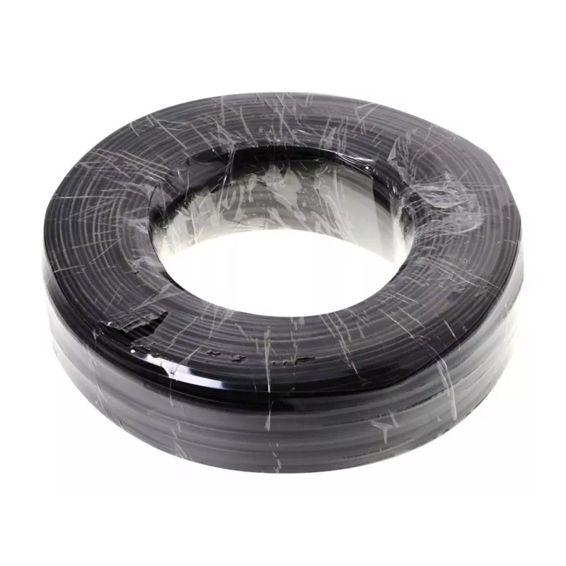 Helos cable telefónico - 100 m - plano - negro