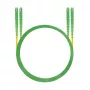 Cable de parcheo de fibra óptica HELOS E2000® APC/E2000® APC (LSH) dúplex 9/125 µm OS2 amarillo 0,5 m